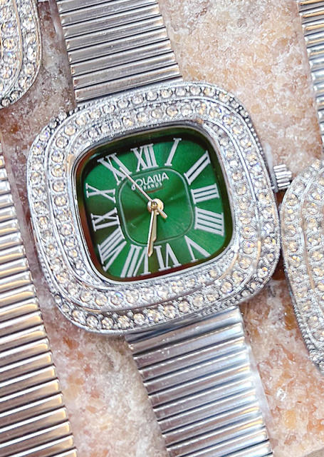 Hot-Selling Small Square Watches for Women steel band diamond watch