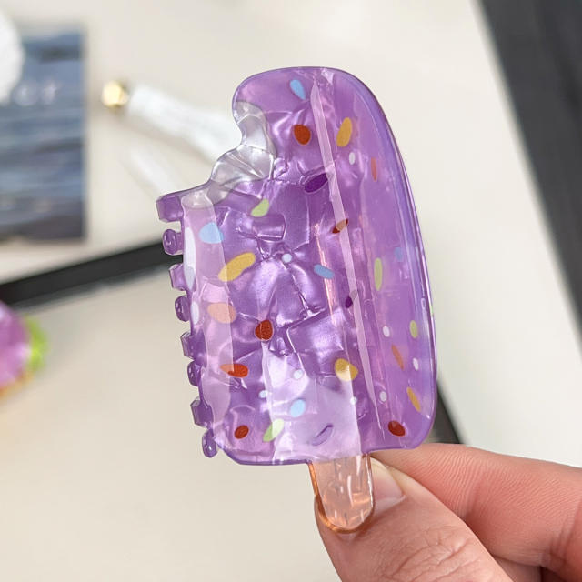 Creative Holiday Style Watermelon Ice Cream Hair Clip Summer Cartoon hair claw clips