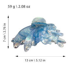Texture Water Drop Diamond Butterfly Hair Clip 13cm Large hair claw clips