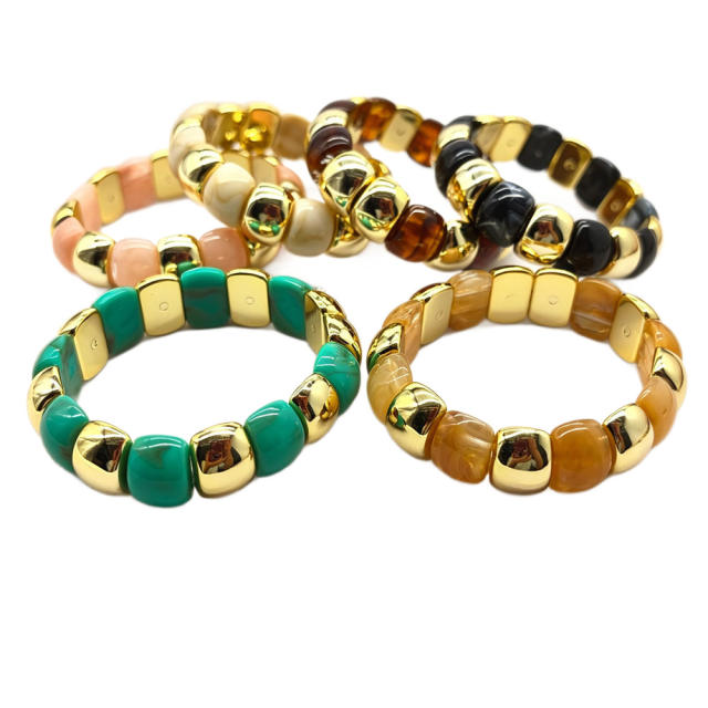 Acrylic Beaded Bracelet Personalized Exaggerated Jewelry for Women