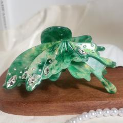 Texture Water Drop Diamond Butterfly Hair Clip 13cm Large hair claw clips