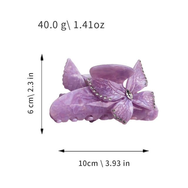 Flower-Shaped Hair Clip Gradient Candy Colors Elegant hair claw clips for Women