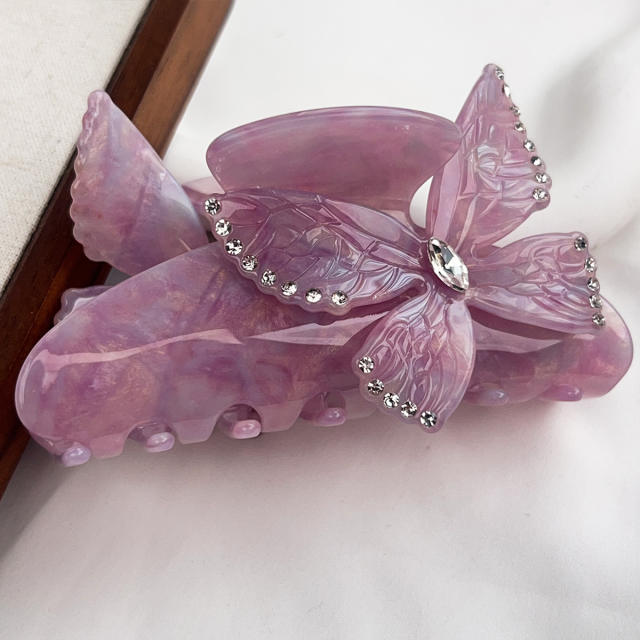 Flower-Shaped Hair Clip Gradient Candy Colors Elegant hair claw clips for Women