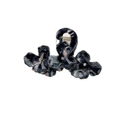 Large Acetate Flower Hair Clip with High-Quality Texture Rhinestone Embellishments