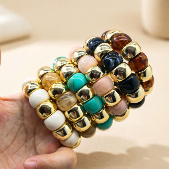 Acrylic Beaded Bracelet Personalized Exaggerated Jewelry for Women