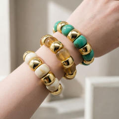 Acrylic Beaded Bracelet Personalized Exaggerated Jewelry for Women