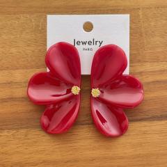 Light Luxury Versatile Resin Flower Earrings