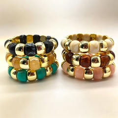 Acrylic Beaded Bracelet Personalized Exaggerated Jewelry for Women