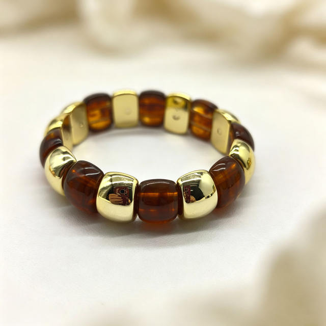 Acrylic Beaded Bracelet Personalized Exaggerated Jewelry for Women