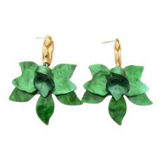 Super Fairy-Like Flower Earrings for Women French Style Exaggerated acrylic earrings