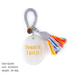 White crystal pendant