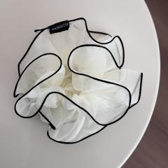 Black organza large hair ties scrunchies