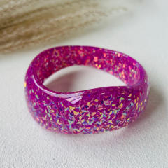 Irregular Dopamine Resin Sequin Women's Bracelet Multi-Color Women's Wristband Jewelry