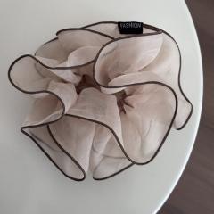 Black organza large hair ties scrunchies