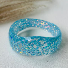 Irregular Dopamine Resin Sequin Women's Bracelet Multi-Color Women's Wristband Jewelry