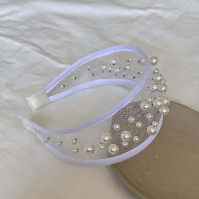 2026 Pearl Gentle Wide-Brimmed Versatile Headband