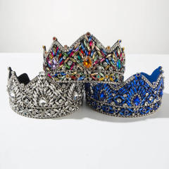 Vintage Baroque-Style Headband with Rhinestone-Encrusted Crown