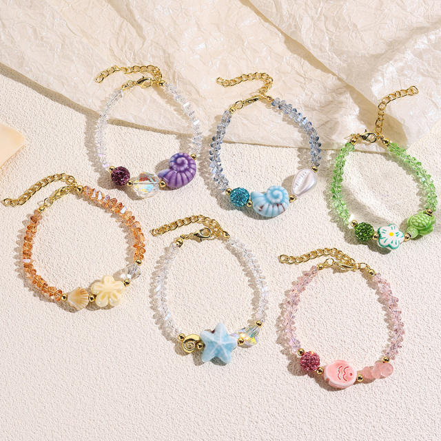 Original Crystal Bracelet Dopamine Ceramic Bracelet Bohemian Crystal Bracelet