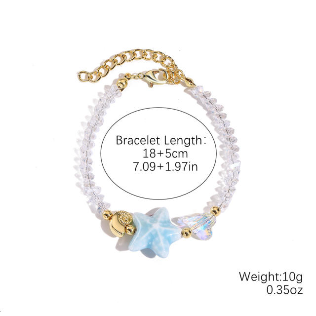 Original Crystal Bracelet Dopamine Ceramic Bracelet Bohemian Crystal Bracelet