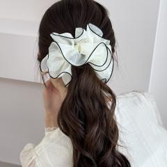 Black organza large hair ties scrunchies