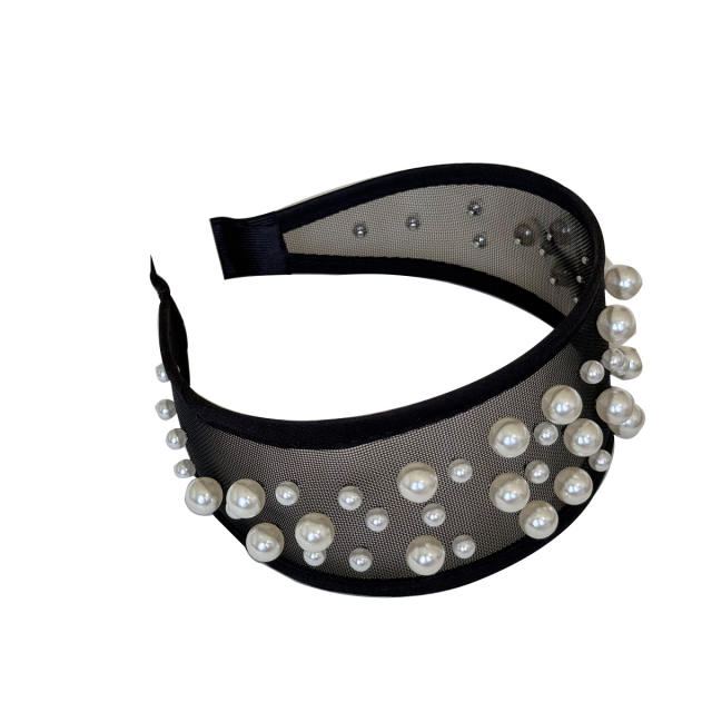 2026 Pearl Gentle Wide-Brimmed Versatile Headband