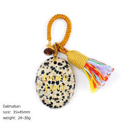 Spotted stone pendant