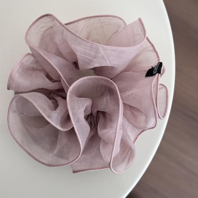 Black organza large hair ties scrunchies