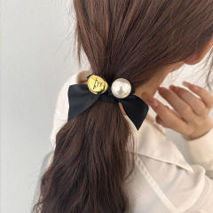 Simple elegant Pearl rubber band hair rope hair ties for women