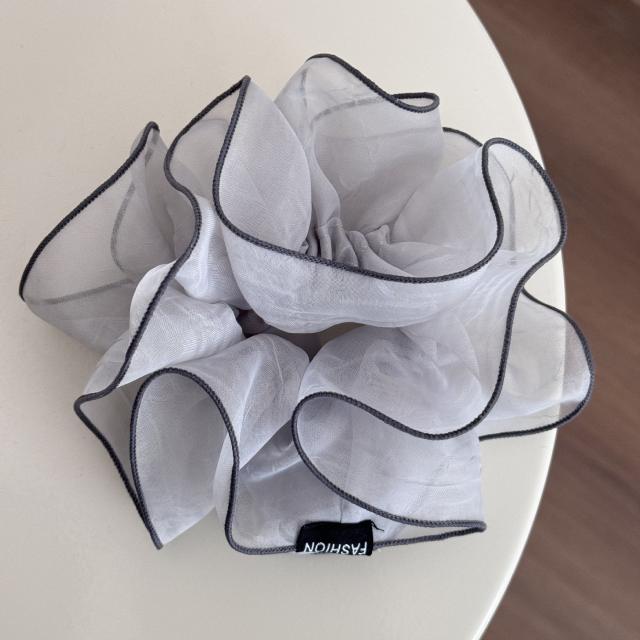 Black organza large hair ties scrunchies