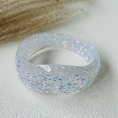 Irregular Dopamine Resin Sequin Women's Bracelet Multi-Color Women's Wristband Jewelry
