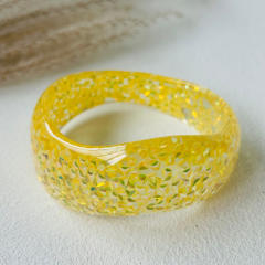 Irregular Dopamine Resin Sequin Women's Bracelet Multi-Color Women's Wristband Jewelry