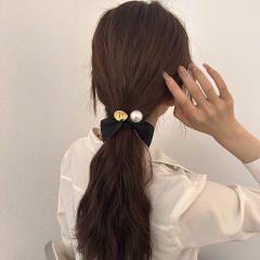 Simple elegant Pearl rubber band hair rope hair ties for women