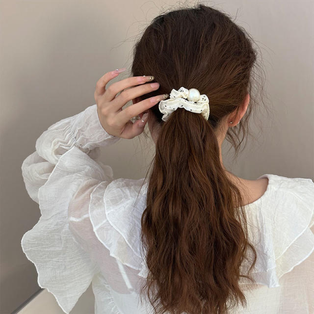 Wave Dot Foundation All-match Hair Rope Girls' Style hair ties for ponytail
