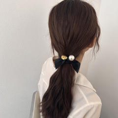 Simple elegant Pearl rubber band hair rope hair ties for women