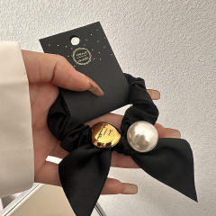 Simple elegant Pearl rubber band hair rope hair ties for women
