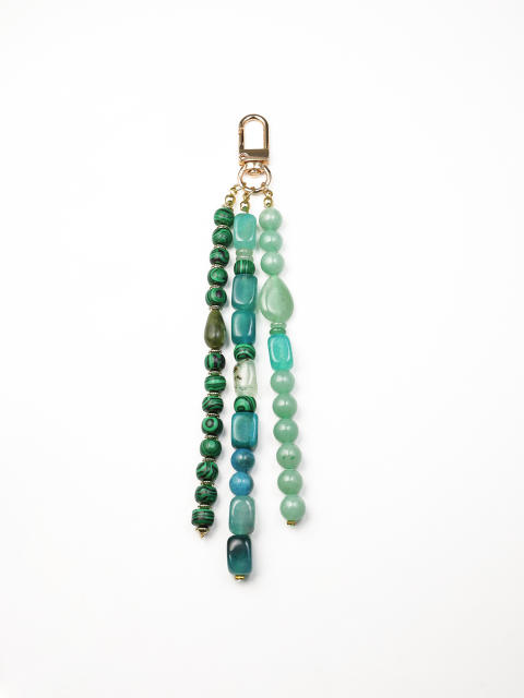 High-End Agate Raw Stone Bag Pendant Bag charms accessory