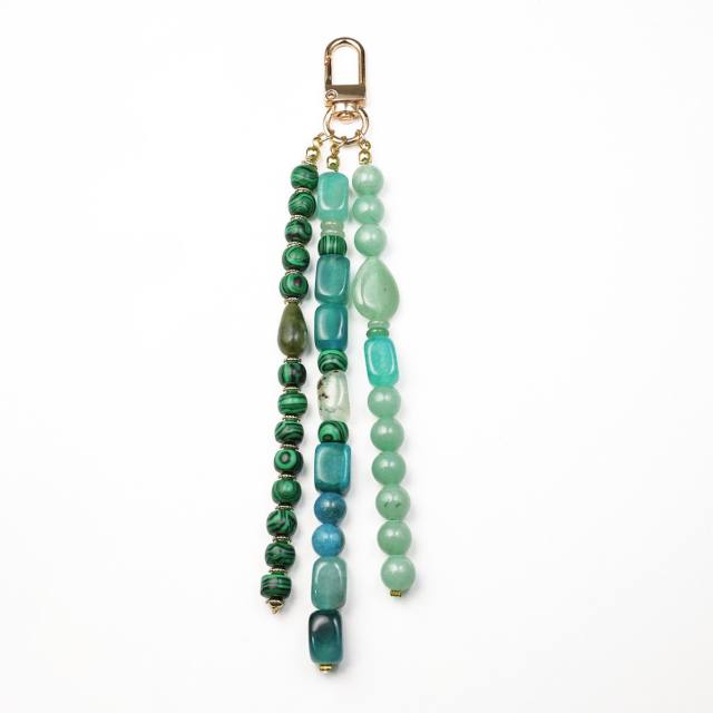 High-End Agate Raw Stone Bag Pendant Bag charms accessory