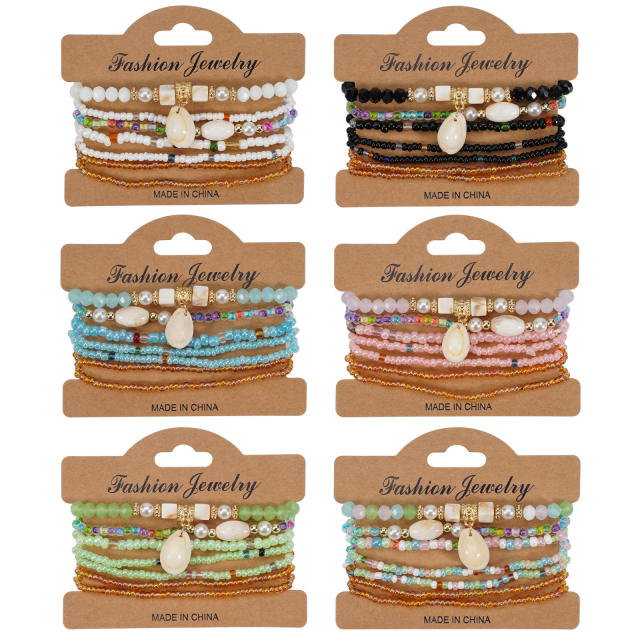 Bohemian Women's Bracelet Shell Pendant Bracelet
