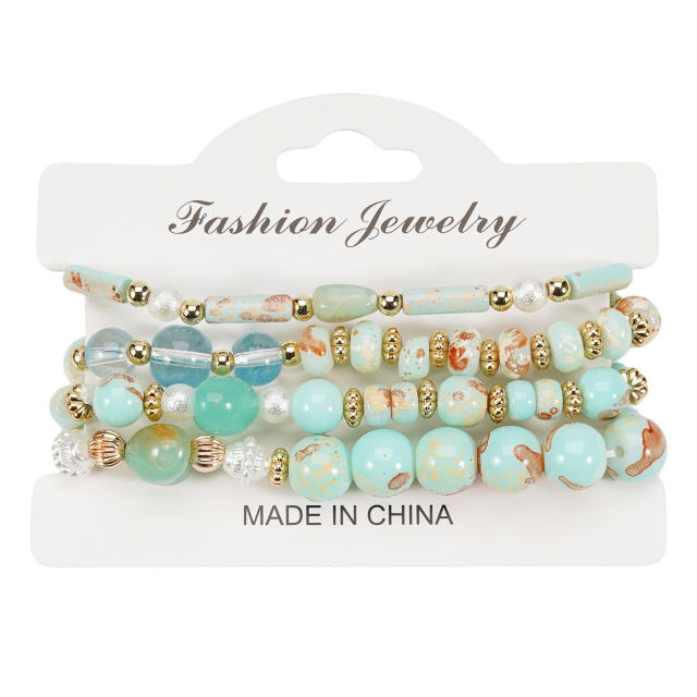 Imitation Natural Stone Bracelet Beaded Bracelet Wholesale Bohemian Bracelet