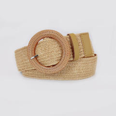 4.5cm round buckle + light khaki belt