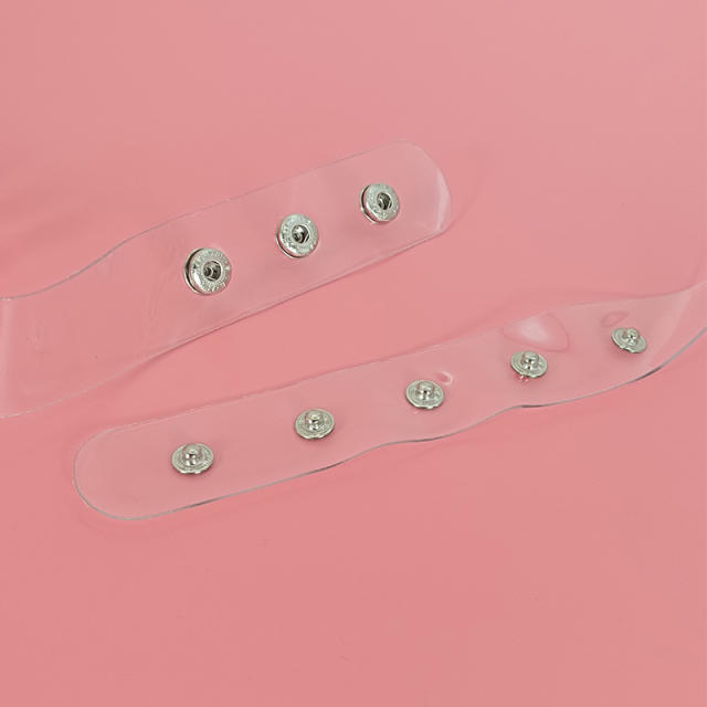 Hip-Hop Pvc Transparent Wide Belt for Women with Skirts Jackets Sweaters Suits Girdles