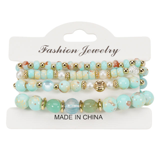Imitation Natural Stone Bracelet Beaded Bracelet Wholesale Bohemian Bracelet