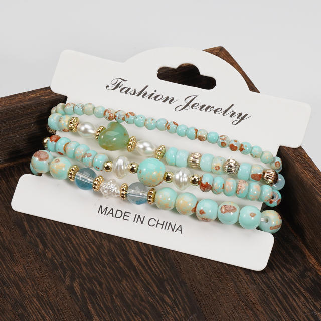 Imitation Natural Stone Bracelet Beaded Bracelet Wholesale Bohemian Bracelet