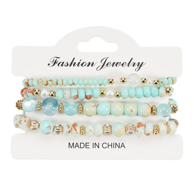 Imitation Natural Stone Bracelet Beaded Bracelet Wholesale Bohemian Bracelet