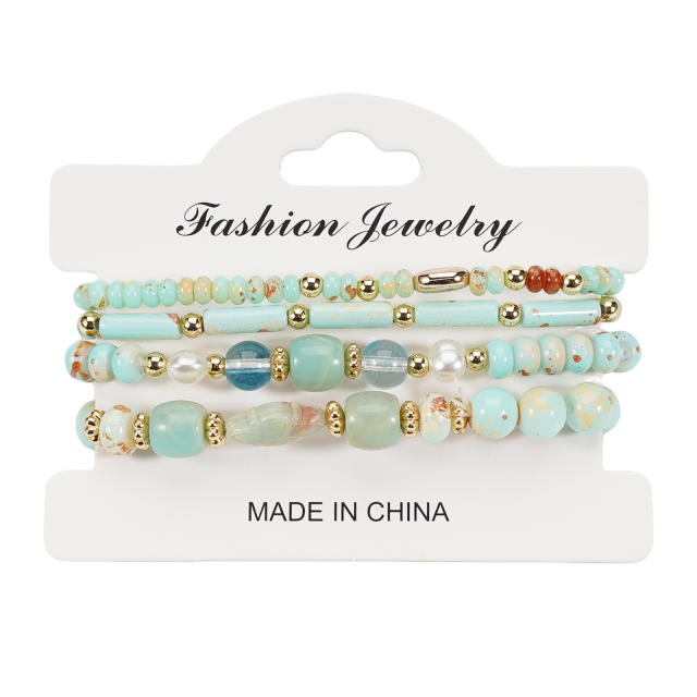 Imitation Natural Stone Bracelet Beaded Bracelet Wholesale Bohemian Bracelet