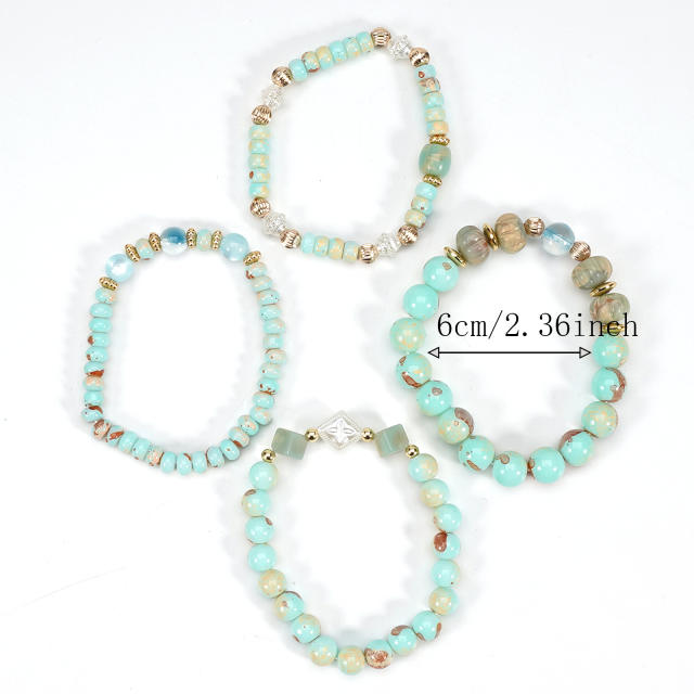 Imitation Natural Stone Bracelet Beaded Bracelet Wholesale Bohemian Bracelet