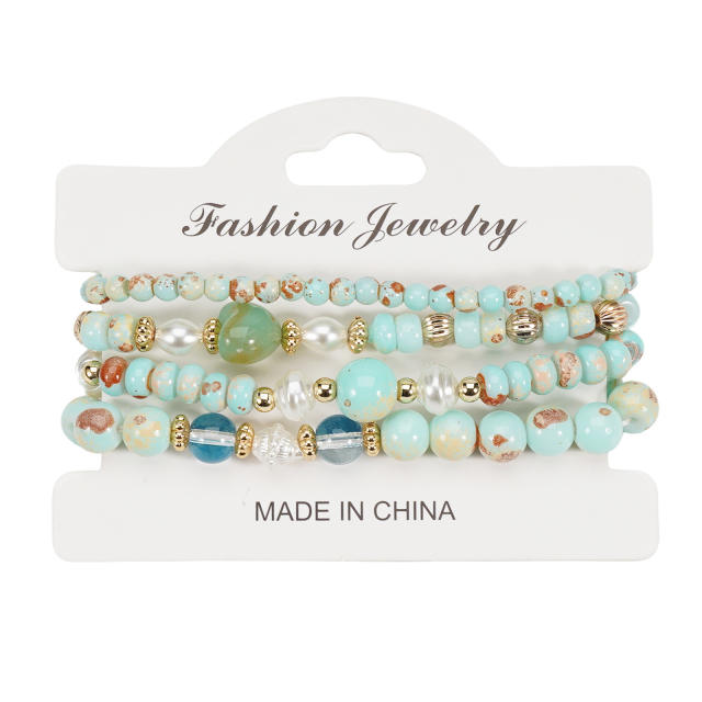 Imitation Natural Stone Bracelet Beaded Bracelet Wholesale Bohemian Bracelet