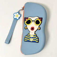 Blue (card sticker floral design)