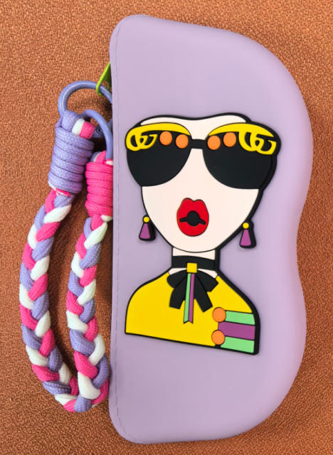 Silicone Glasses Bag Portable Sunglasses Storage Bag Sunglasses Storage Box DIY Glasses Silicone Bag