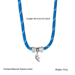 Personalized Stainless Steel Heart-Shaped Splicing Friendship Necklace